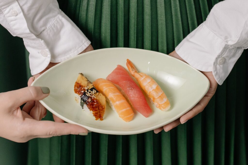 sushi japanese exotic cuisine