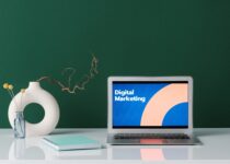 digital marketing trends on a laptop screen
