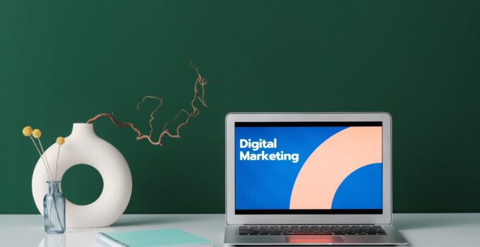 digital marketing trends on a laptop screen